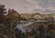 Людвиг Робок, Людвиг Тюмлинг. Вид города Нассау (Германия). 1840-1860-е. Из собрания ГМП Людвиг Робок, Людвиг Тюмлинг. Вид города Нассау (Германия). 1840-1860-е. Из собрания ГМП