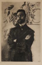 М.А. Врубель. Гравюра с портрета В.Я. Брюсова. 1906 М.А. Врубель. Гравюра с портрета В.Я. Брюсова. 1906