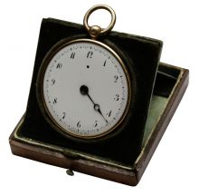 Часы карманные в футляре. Франция, Париж. 1828. Часовая фирма «Бреге и сын». Золото, эмаль, сталь, дерево, кожа, шелк, бархат, латунь; гравировка, гильошировка Часы карманные в футляре. Франция, Париж. 1828. Часовая фирма «Бреге и сын». Золото, эмаль, сталь, дерево, кожа, шелк, бархат, латунь; гравировка, гильошировка