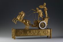 Часы. Франция. Начало XIX века (1801-1810). Бронза, литьё, золочение Часы. Франция. Начало XIX века (1801-1810). Бронза, литьё, золочение