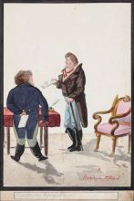 Неизвестный художник. Портрет Крыжова и неизвестного. Лист из альбома «Серия акварельных портретов, входящих в альбом «Город Воронеж в 1830-х годах XIX столетия» Неизвестный художник. Портрет Крыжова и неизвестного. Лист из альбома «Серия акварельных портретов, входящих в альбом «Город Воронеж в 1830-х годах XIX столетия»