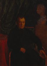 Дмитриев-Мамонов Э.А. (1825 /1823/-1881/1883/). Павел Воинович Нащокин (1800-1854). Конец 1840-х - начало 1850-х Картон (прессованный), масло.