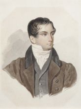 П.Ф. Соколов по оригиналу А.Ф. Лагрене. Портрет Д.В. Веневитинова. 1827. Бумага, акварель, лак. Государственный музей А.С. Пушкина. П.Ф. Соколов по оригиналу А.Ф. Лагрене. Портрет Д.В. Веневитинова. 1827. Бумага, акварель, лак. Государственный музей А.С. Пушкина.