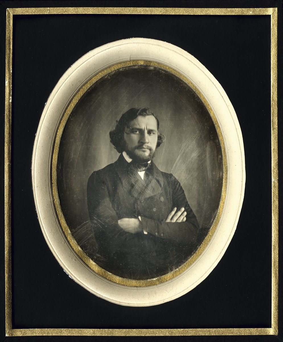 Портрет И.С. Тургенева. Дагеротипист О. Биссон. Париж. 1847–1850 гг. Посеребренная металлическая пластина; дагеротипия Портрет И.С. Тургенева. Дагеротипист О. Биссон. Париж. 1847–1850 гг. Посеребренная металлическая пластина; дагеротипия