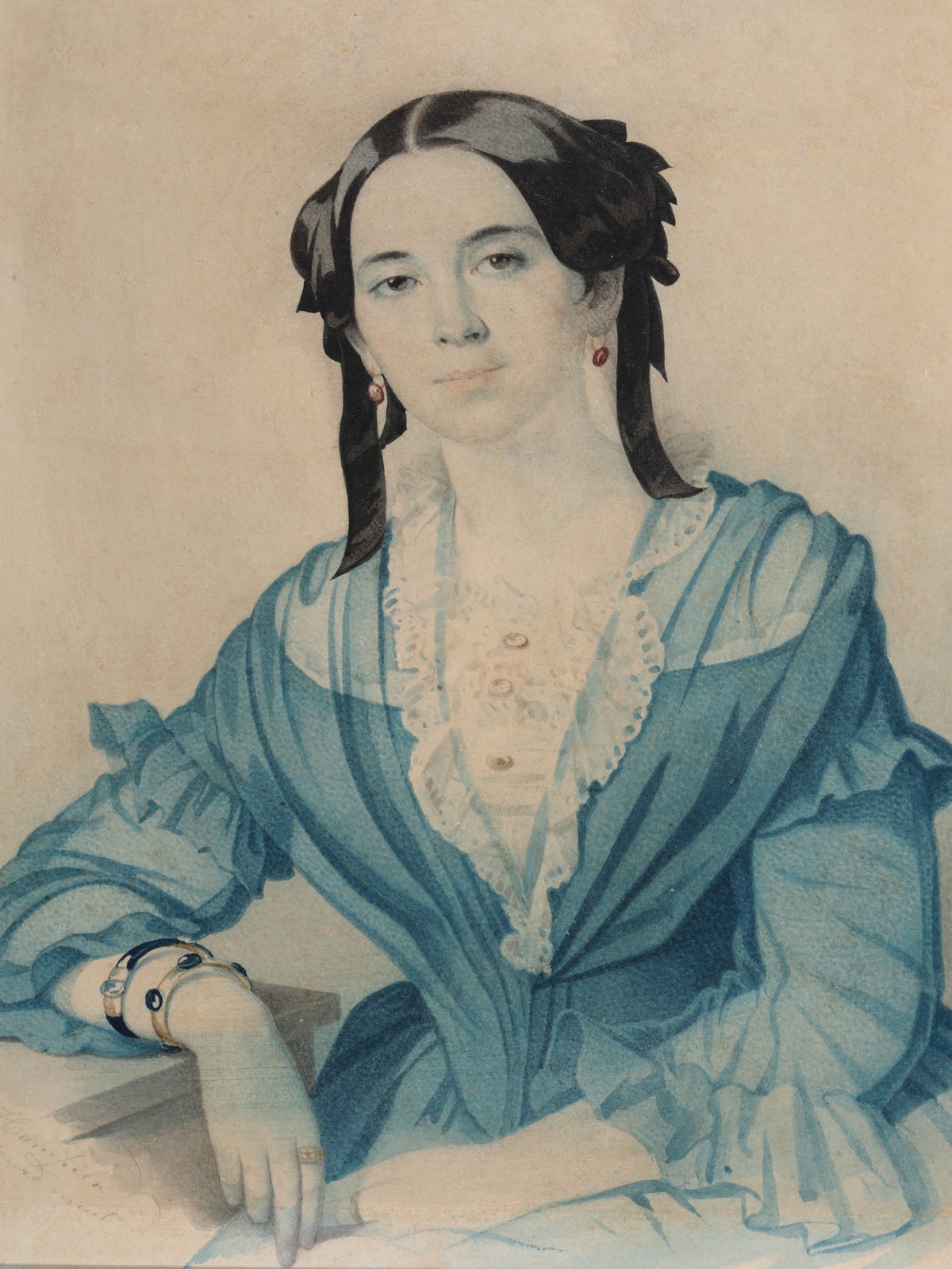 К.К. Гампельн (1794 – не ранее 1880) Портрет Л.Ф. Бутеноп. 1840-е К.К. Гампельн (1794 – не ранее 1880) Портрет Л.Ф. Бутеноп. 1840-е