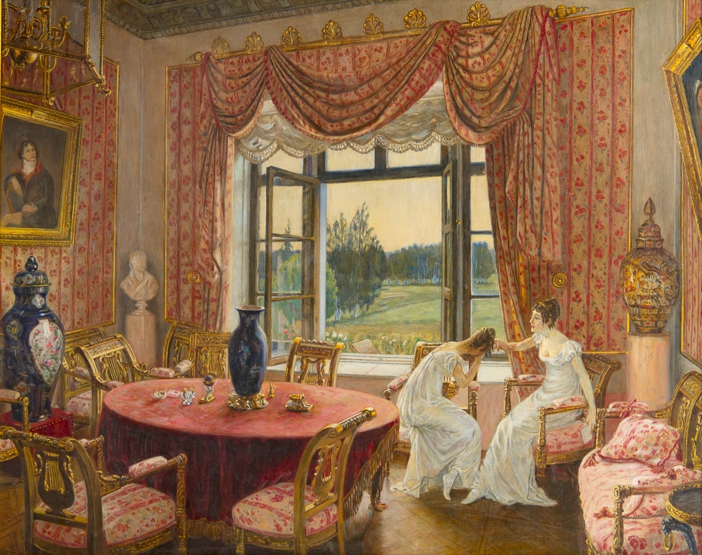 Александр Рубцов. В гостиной. Начало XX века. Галерея Ильи Глазунова, Москва Александр Рубцов. В гостиной. Начало XX века. Галерея Ильи Глазунова, Москва