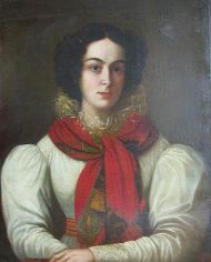 Камилла Ле-Дантю. Масло. Н.П. Козлов. 1831.