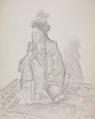 Ырсалиева Аламкан (артистка). Бумага, карандаш. Ырсалиева Аламкан (артистка). Бумага, карандаш.