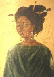 Раусан с кистями в волосах. Раусан с кистями в волосах.