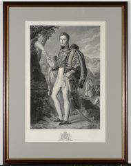 Э.-Ф. Линьон по оригиналу Ж.-Д. Одевара  «Вильгельм (Виллем) II принц Оранский. После победы при Ватерлоо». 1816 г. Гравюра на меди, резец, бумага, печать.