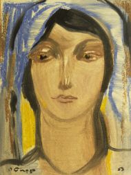 Ростислав Барто. Женский образ. 1953. Бумага, темпера. 39х 29,5 см Ростислав Барто. Женский образ. 1953. Бумага, темпера. 39х 29,5 см