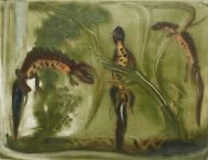 Ростислав Барто. Тритоны. 1966. Бумага, монотипия. 27,7х 36; 37х 50 см Ростислав Барто. Тритоны. 1966. Бумага, монотипия. 27,7х 36; 37х 50 см