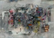 Дверь. Бумага, гуашь, пастель. 2016 Дверь. Бумага, гуашь, пастель. 2016