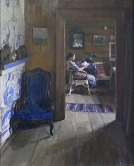 Евгений Утенков. Интерьер. 1957. Холст, масло. Евгений Утенков. Интерьер. 1957. Холст, масло.