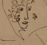 Иллюстрация к стихотворению А.С. Пушкина "Арион". 1968. Бумага, фломастер