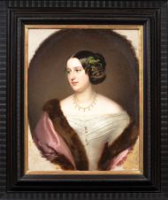 Шротцбер Ф. Клари-и-Альдринген Е.А. княгиня. 1847. Холст, масло. 69х54, овал в прямоугольнике.