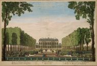 Неизв. художник. Сад и дворец Эврe в Париже, принадлежащие маркизе де Помпадур. Около 1750 г. Неизв. художник. Сад и дворец Эврe в Париже, принадлежащие маркизе де Помпадур. Около 1750 г.