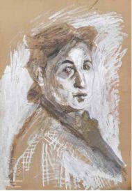 В. Деопик. Автопортрет в 70 лет. Гуашь, картон В. Деопик. Автопортрет в 70 лет. Гуашь, картон