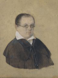 Шлезигер К. Дельвиг Антон Антонович, барон. 1798-1831. 1827. Бумага, акварель, карандаш, белила.