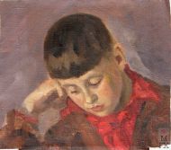 Д.В. Мирлас. Портрет сына Вацлава. 1938 г. Холст, масло