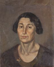 Мирлас Д.В.Портрет женщины с мотыльком 1934г.