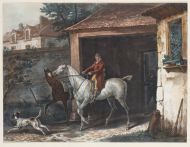 Ж.П.М.Жазе по оригиналу К.Верне Выезд из конюшни. Не ранее 1827 Акватинта, акварель.