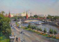  Вид на Кремль. Москва. Холст, масло, 2013 г.