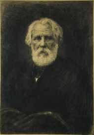 В.В. Матэ. И.С. Тургенев. Офорт. Конец XIX века. Дар С.Р. Ляха будущему музею И.С. Тургенева.