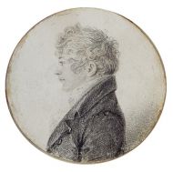 К.Н. Батюшков. Автопортрет. 1810-е. Мелованный картон, карандаш