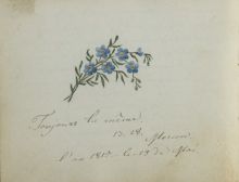 Рисунок на память в дружеском альбоме 1810-х годов. Москва.