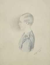 Портрет мальчика в голубой рубашке