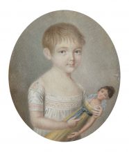 Портрет девочки с куклой (М.А. Протасовой?)
