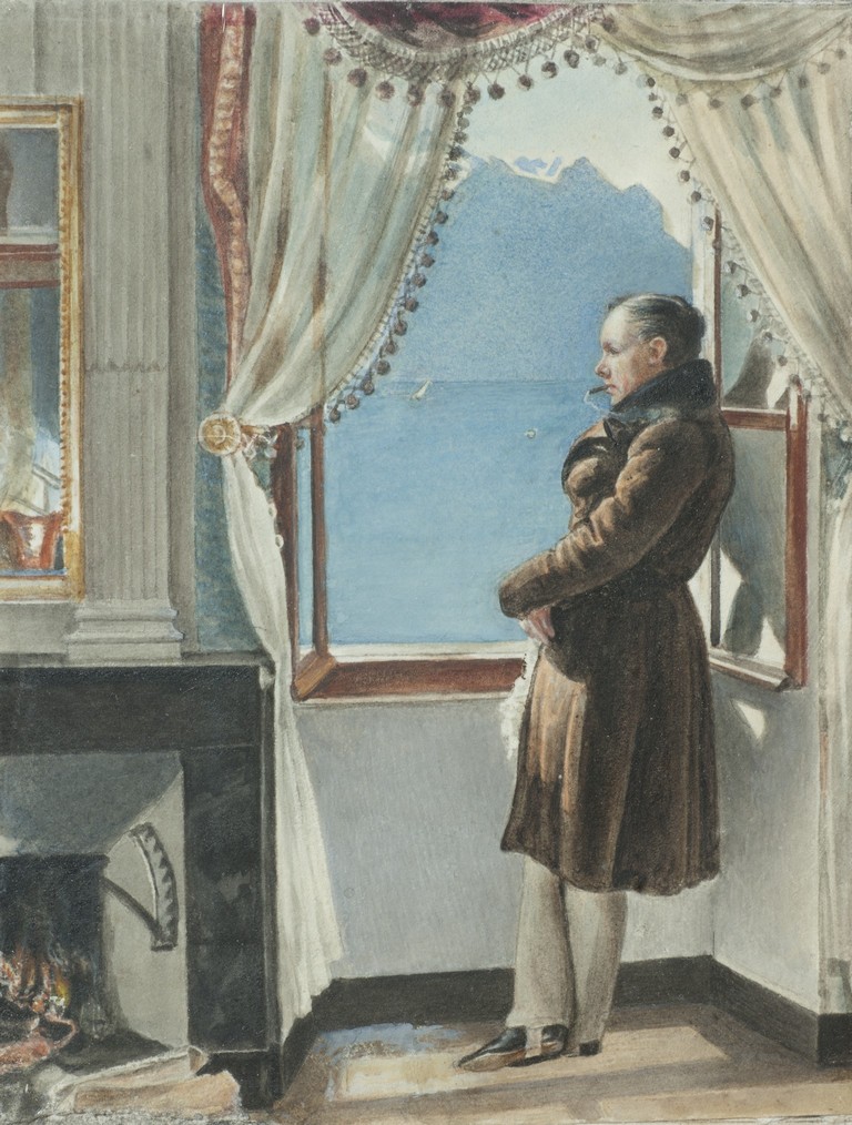 Клабуновский Б.И. (1932-нач.1990-х) с оригинала Рейтерна Е.Р. (1794-1865). Жуковский Василий Андреевич (1783-1852). 1975; Бумага, акварель Клабуновский Б.И. (1932-нач.1990-х) с оригинала Рейтерна Е.Р. (1794-1865). Жуковский Василий Андреевич (1783-1852). 1975; Бумага, акварель