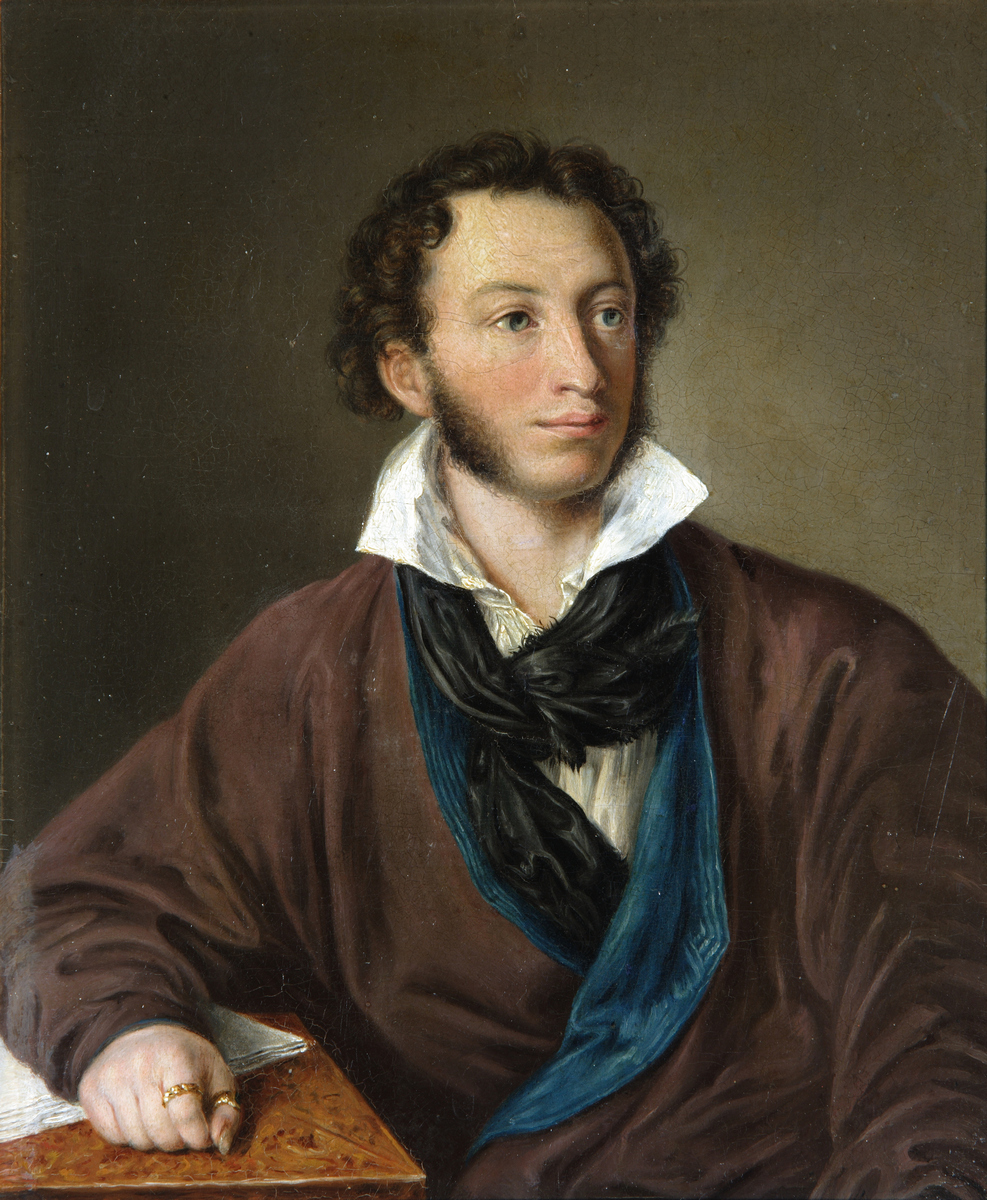 А.П. Елагина с оригинала В.А. Тропинина. А.С. Пушкин. 1827. Тонкая сетчатая ткань, наклеенная на картон; масло А.П. Елагина с оригинала В.А. Тропинина. А.С. Пушкин. 1827. Тонкая сетчатая ткань, наклеенная на картон; масло