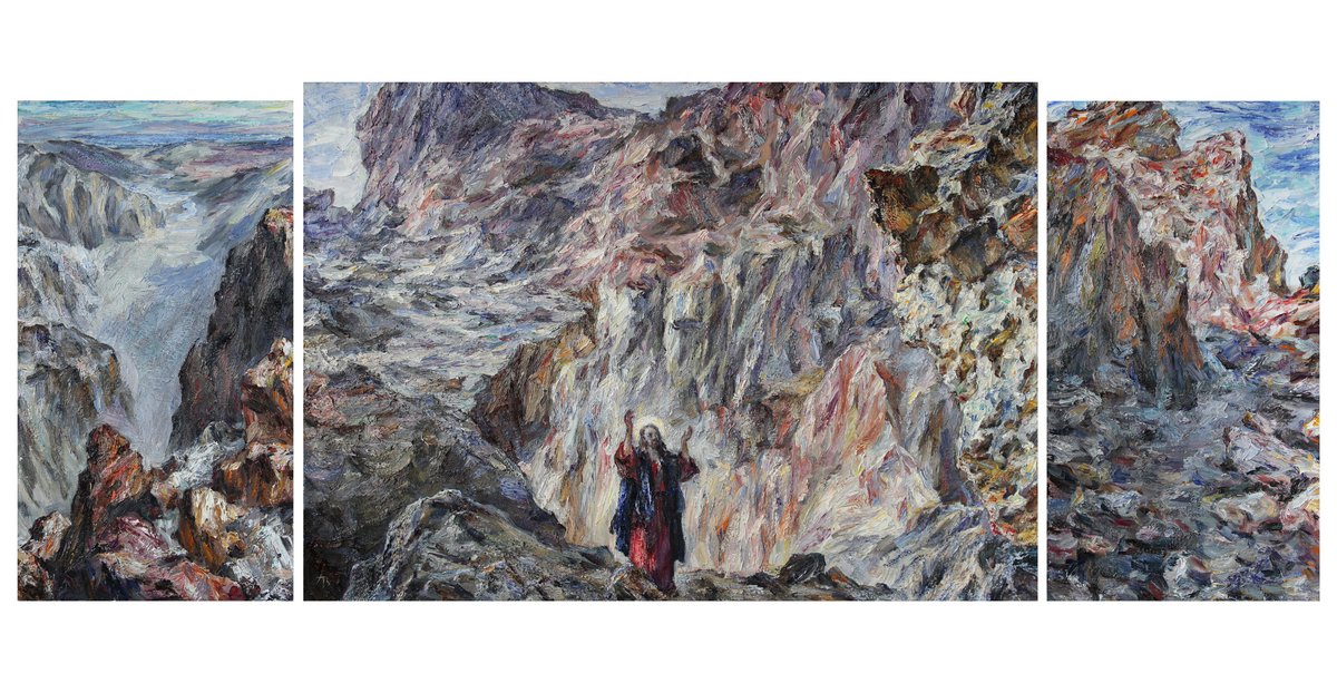 Верстов А. Триптих. Молитва в каменной пустыне 2019-2020 х.,м.