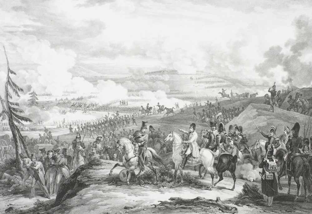 Ш.Э.П. Мотт по оригиналу П. Мартине Сражение под Москвой в 1812 году. 1822-1826 Бумага, литография Ш.Э.П. Мотт по оригиналу П. Мартине Сражение под Москвой в 1812 году. 1822-1826 Бумага, литография