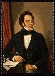 Н.х. с оригинала В.А. Ридера 1825 г. Портрет Франца Шуберта. Начало ХХ в. Из собрания Гос. музея А.С. Пушкина