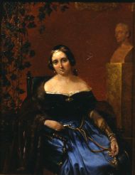 Портрет Анны Алексеевны Арно (Олениной). А. Попов, с оригинала К. П. Брюллова. 1842 