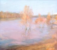 И. Даньшин. Большая вода. Холст, масло.