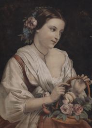 Клод Ренье. Цветочница.1857.