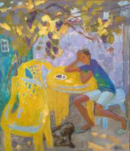 В. Куцевич.  Южный дворик. 2012. Холст,масло