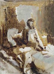 В. Деопик. Утро (Сидящий Пушкин). Холст, масло