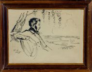 Н. Кузьмин. Пушкин в Тригорском, 1935.